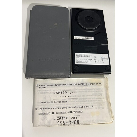 Vintage Casio Quick Dialer 50 With Case  With Instructions QD-100 Un-Tested Prop - Picture 2 of 5